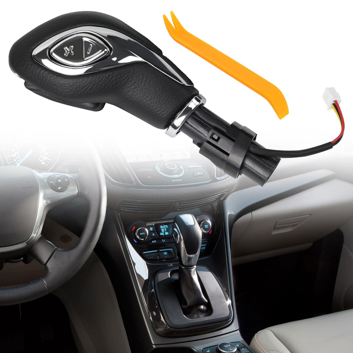 KAKSEY front view shift knob showing shape and fitment benefit