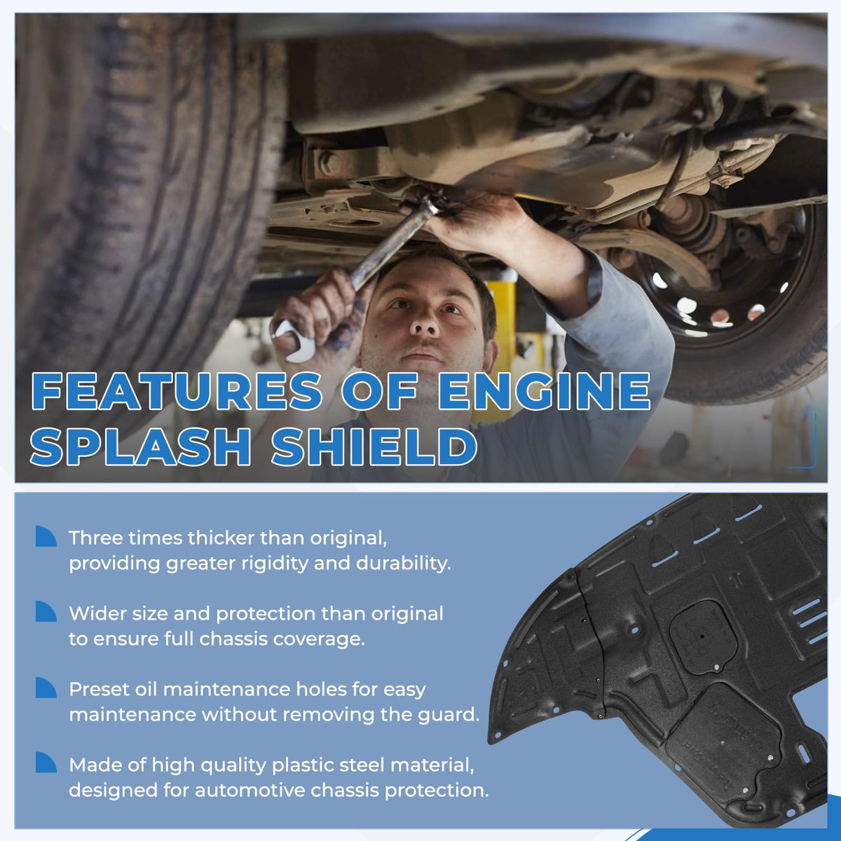 KAKSEY detailed oil access hole enabling easier oil changes and maintenance