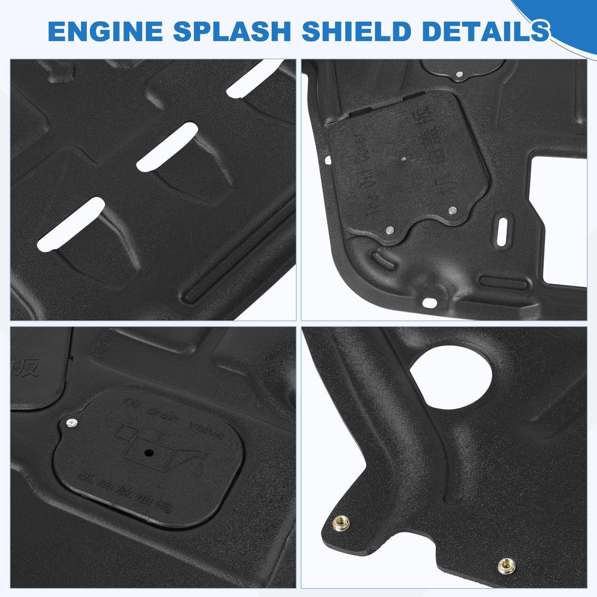 KAKSEY shield beside a ruler to show size and fit for Kia K5 compatibility