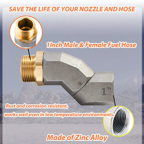 kalageen close-up of 1" NPT threads highlighting precise fit and leak prevention