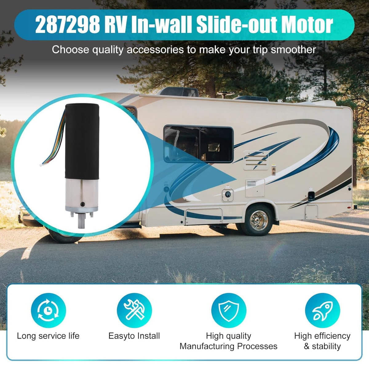 kalageen RV slide-out in action powered by motor showcasing smooth reliable operation