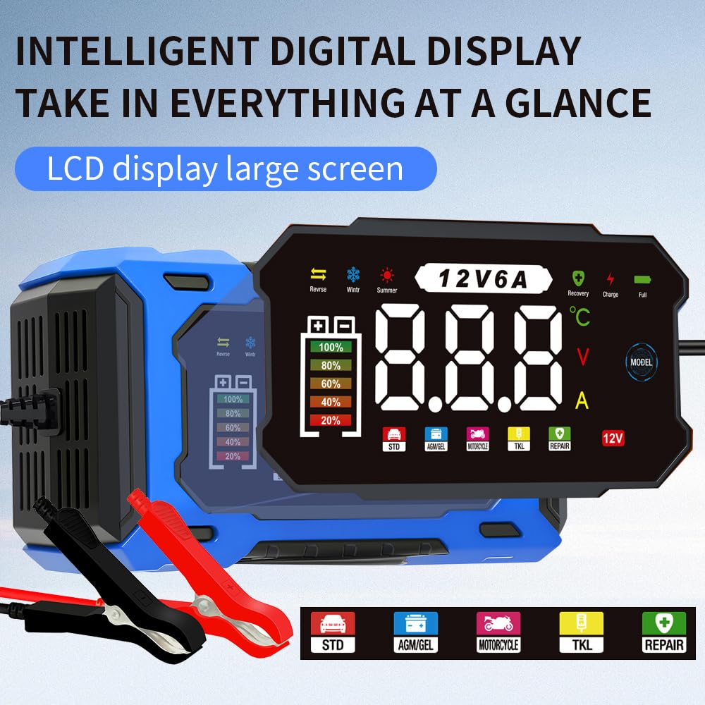 kalonwell connected to a car battery demonstrating fast charging benefit