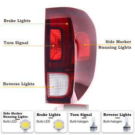 KAMDKI tail light installed on Ridgeline showing correct fit benefit easy replacement