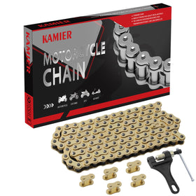 KAMIER front packaging showing chain kit and included tools for easy identification