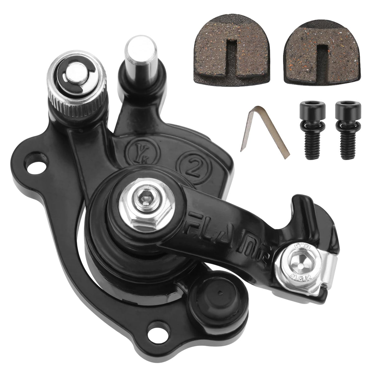 KAMIER caliper front view showing clean finish and reliable fit