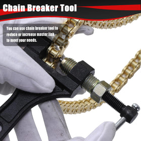 KAMIER chain breaker tool closeup showing convenient sizing benefit