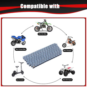 KAMIER 10-foot T8F chain unrolled to show full length and cut-to-fit convenience