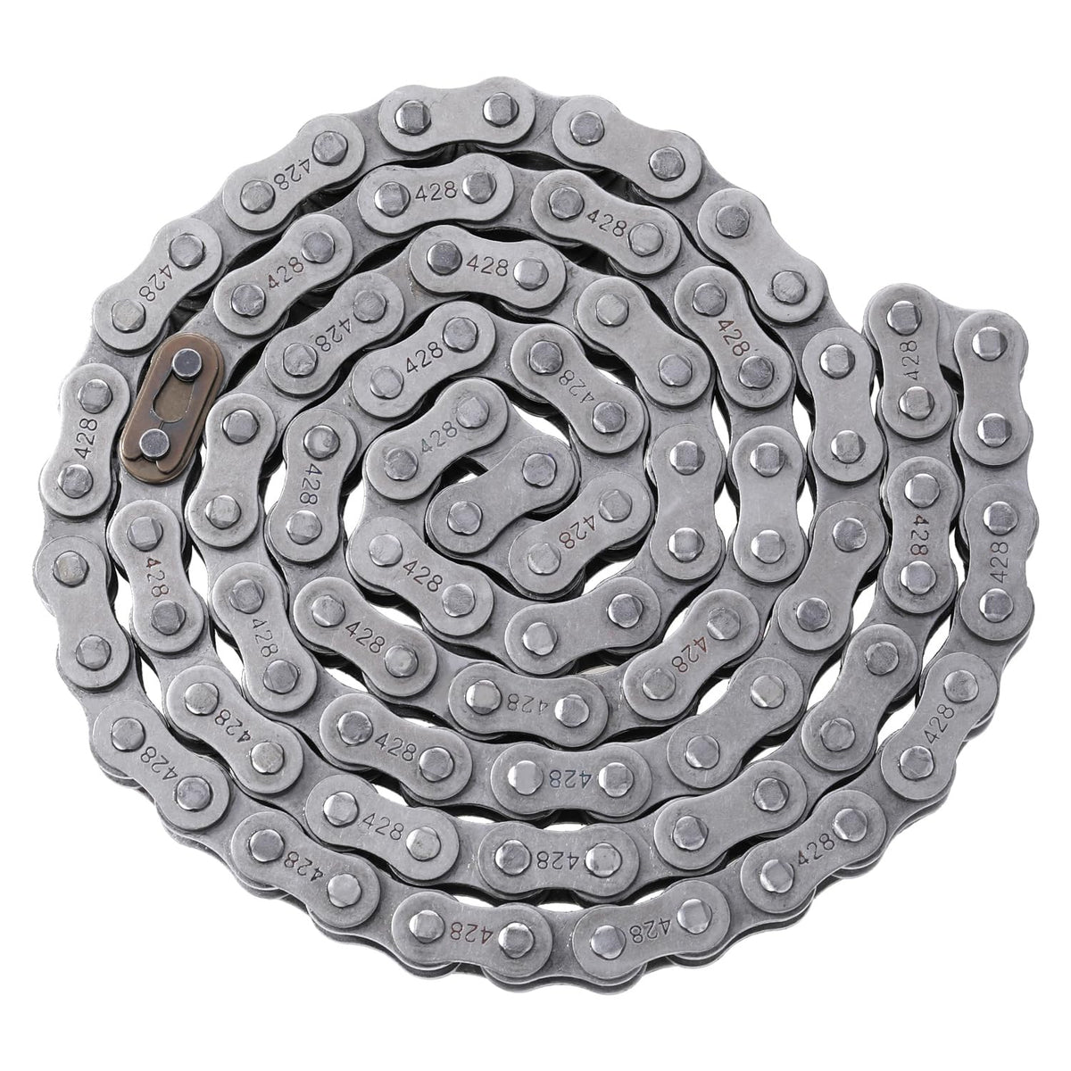 KAMIER stamped label and chain markings close-up to confirm specs and quality control benefit