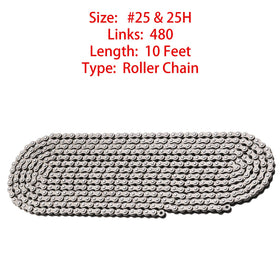 KAMIER chain measured along ruler to show 10-foot length and trimming ease
