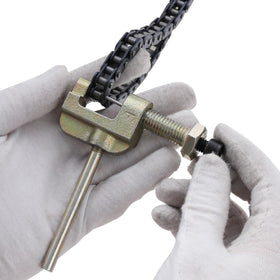 KAMIER chain beside a ruler to show scale and 116-link length for fit confirmation