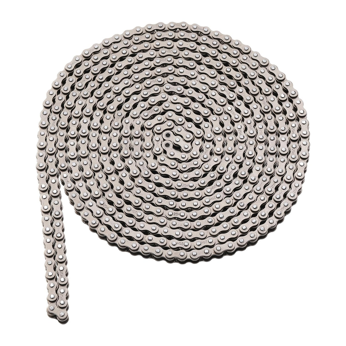 KAMIER chain next to a coin and wrench for scale and installation clarity