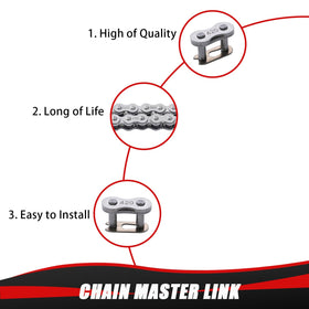 KAMIER chain on sprocket demonstrating proper 420 fit and smooth engagement
