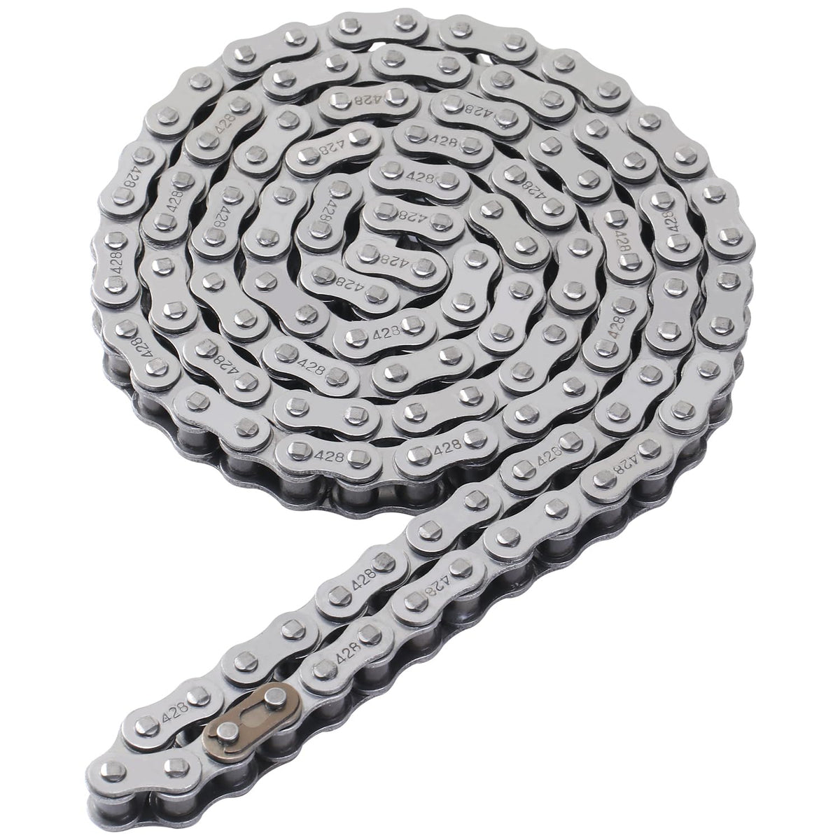 KAMIER chain texture close-up with grease applied to illustrate lubrication and reduced wear