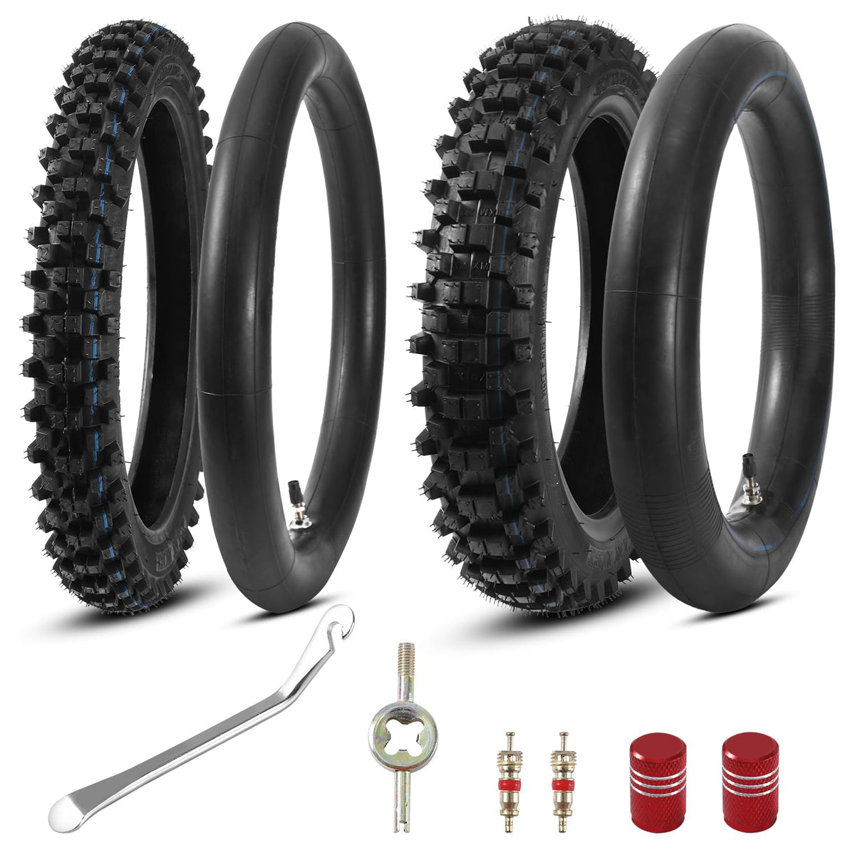 KAMIER rear tire front view showing tread and improved traction
