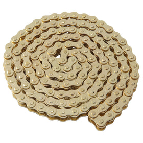 KAMIER chain next to ruler showing scale and link size for accurate measurement