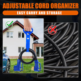 Kanayu 3ft cord next to ruler showing compact length and easy storage