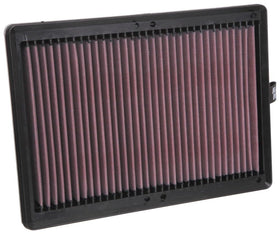K&N filter installed in factory airbox demonstrating direct drop-in fit