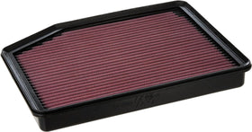 K&N filter front packaging 33-5083 showing fitment and benefits