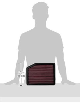 K&N filter installed in Silverado airbox for improved engine breathing