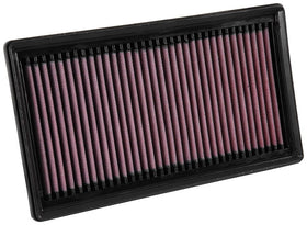 K&N filter fitted inside vehicle airbox showing direct-fit convenience