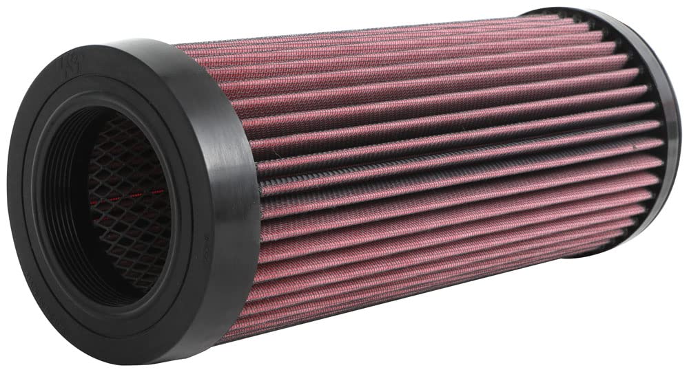 K&N filter beside disposable paper filter showing reusable cost savings