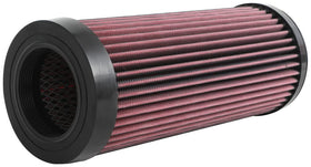 K&N filter beside disposable paper filter showing reusable cost savings