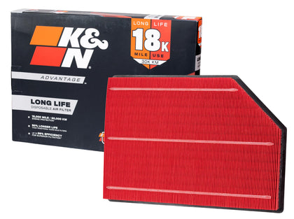 K&N KNA-5125 front view showing durable construction and fit