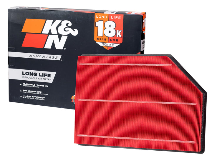 K&N KNA-5125 front view showing durable construction and fit