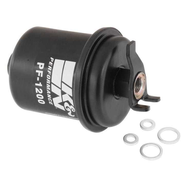K&N front canister view showing durable construction and reliable protection