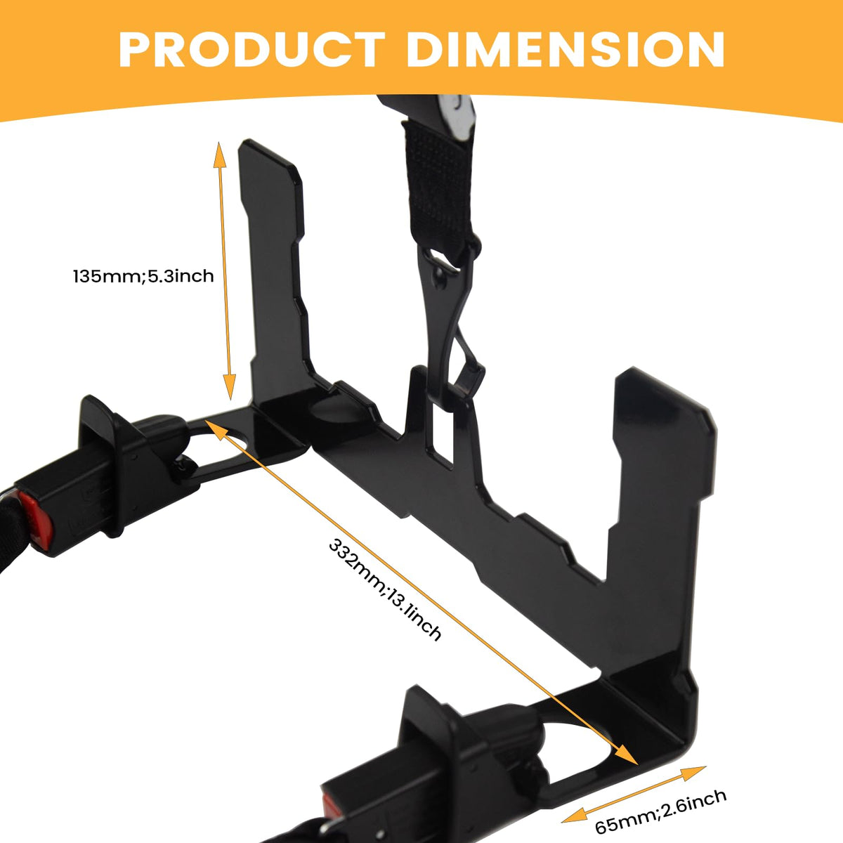 KANGIKX installed in seat gap demonstrating secure ISOFIX anchor placement
