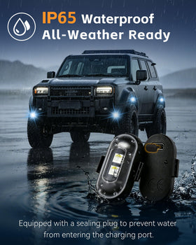 KANGIKX pods installed under a car chassis for improved visibility