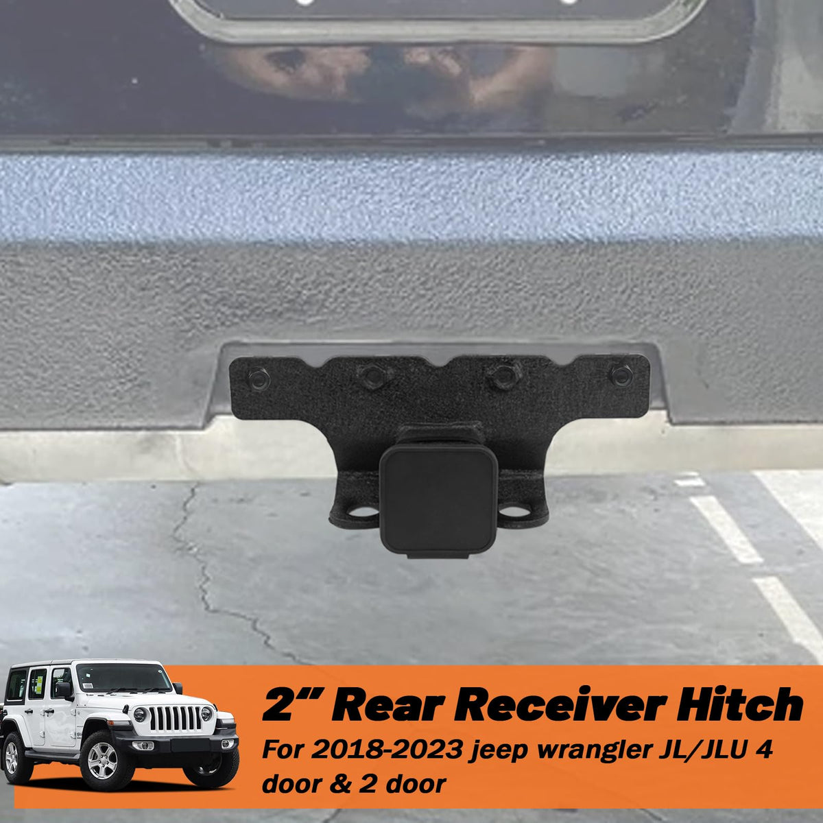 KANGIKX receiver with hitch cover installed protects tube from dirt and pests