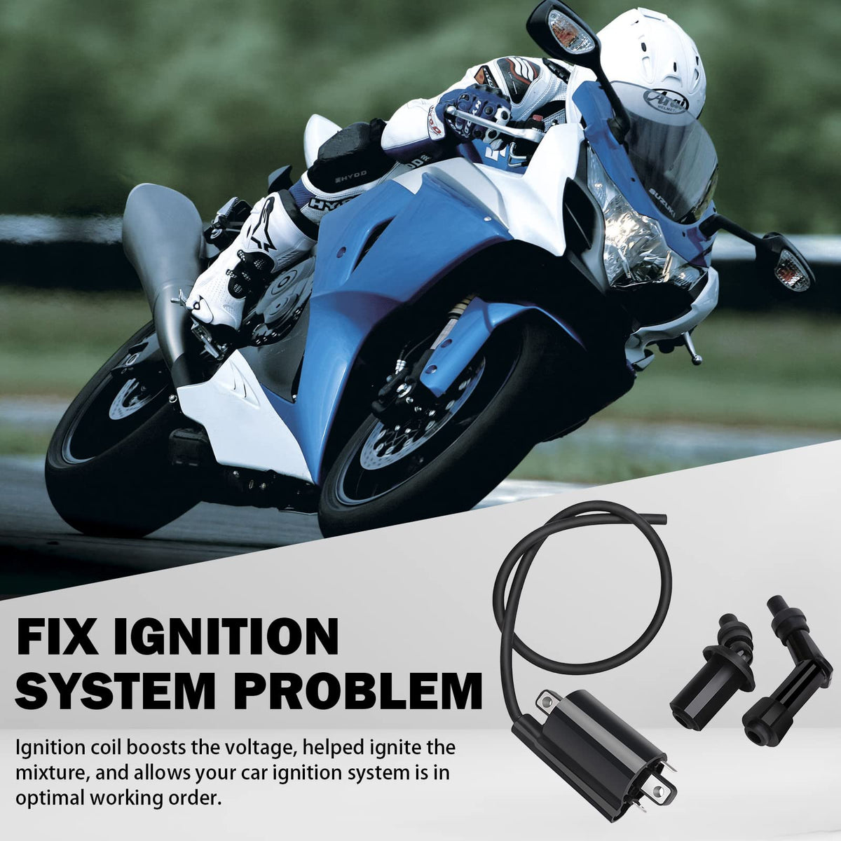 KanSmart ignition coil terminal detail showing solid connectors for secure spark