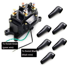 KanSmart relay installed on an ATV winch demonstrating correct placement and restored function