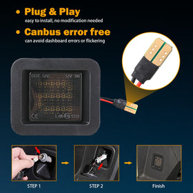 KanSmart connector close-up showing plug-in harness for fast installation