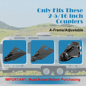 Kaowuzz installed on 2 5/16" coupler ensuring proper fit and safety