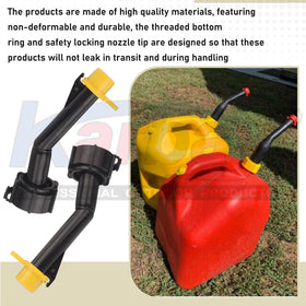 Karbay outdoor usage with lawnmower showing safer fuel transfer