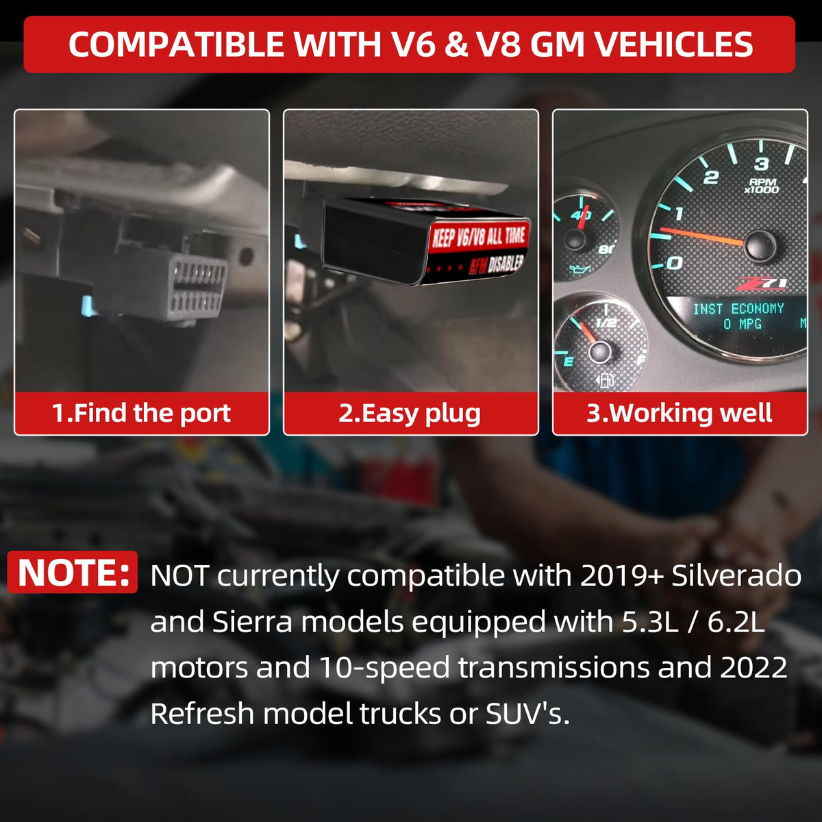 KARCOCA installed at vehicle dashboard OBD-II location for simple plug-in use