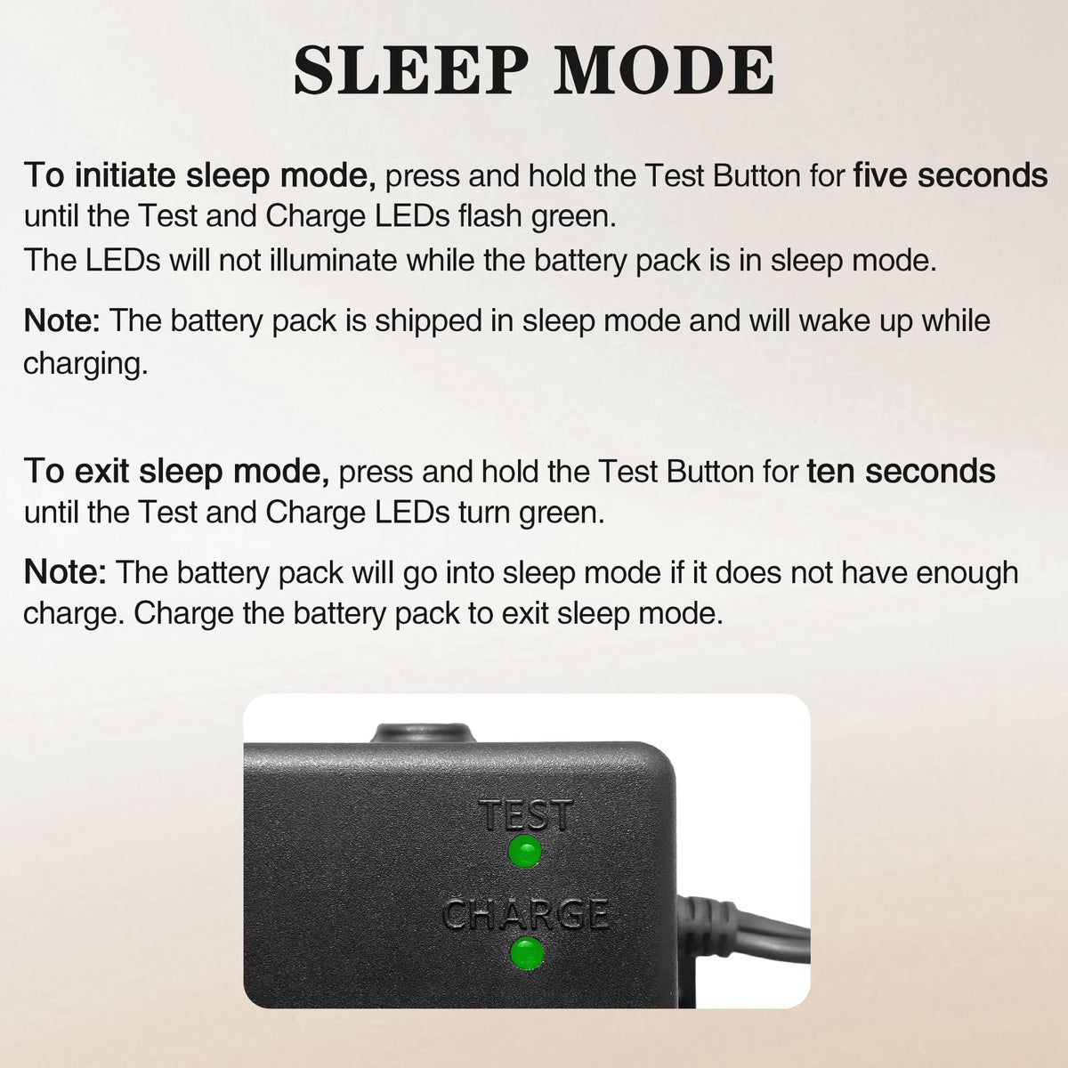 Kariwust LED indicator detail showing charge status for easy monitoring
