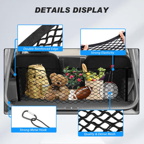 Karltys installed in Telluride trunk wide view demonstrating neat organized cargo