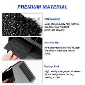 Karltys product label and ABS material detail showing durable, odorless construction benefits