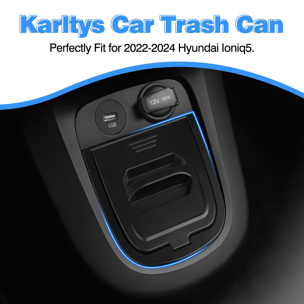Karltys close-up of flip-top lid seal blocking odors