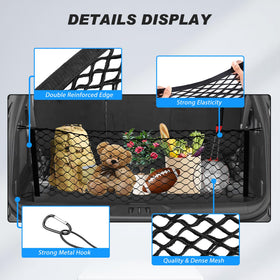 Karltys installed cargo net in Explorer rear keeping items from shifting