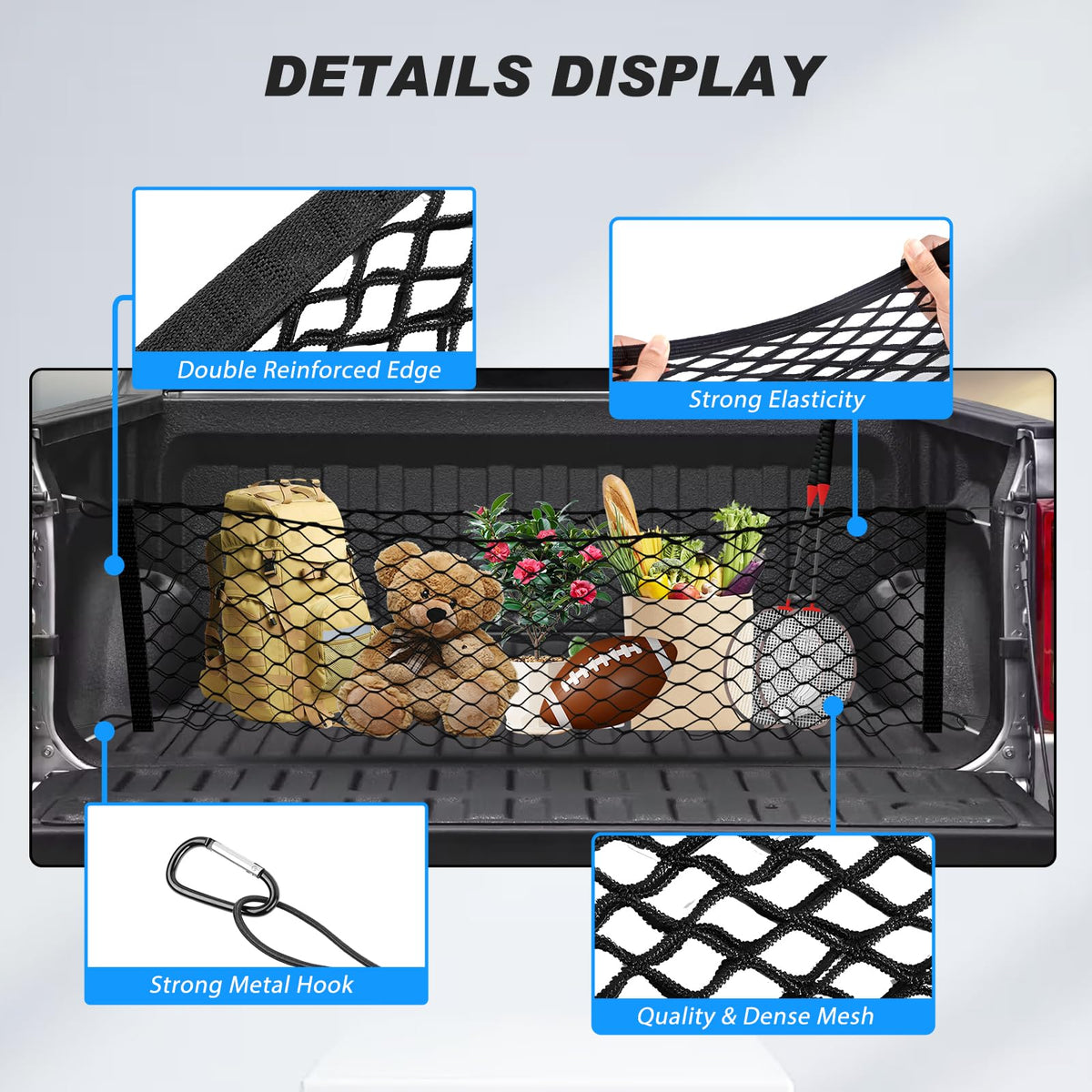 Karltys net size comparison with tools showing practical capacity