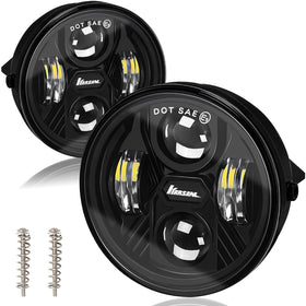 KARSAM front-facing assembly showing modern round design and brighter visibility