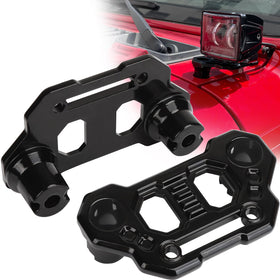 KARSAM front view hood mount brackets showing fit and support benefit