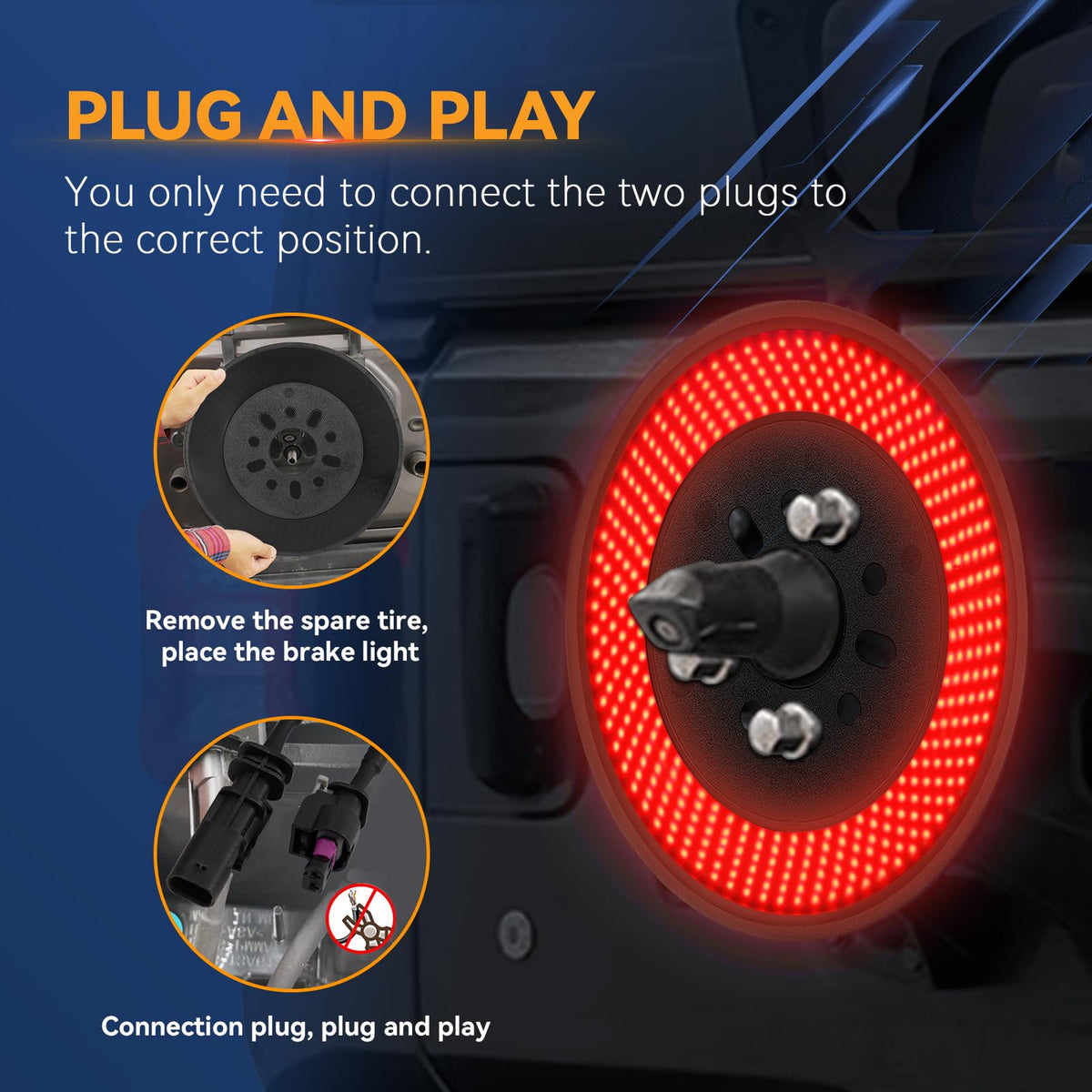 KARSAM installed at night demonstrating stronger brake signal visibility