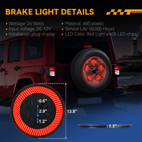 KARSAM side profile mounted on spare tire demonstrating low-profile fit