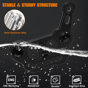 KARSAM powder-coated finish texture resisting corrosion and weathering