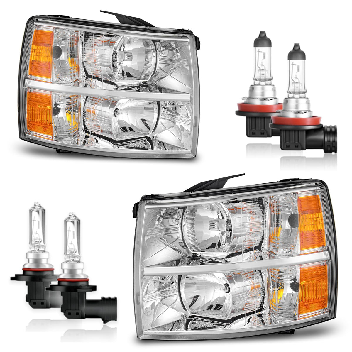 KarSpareHub front assembly view showing full headlight, improves visibility
